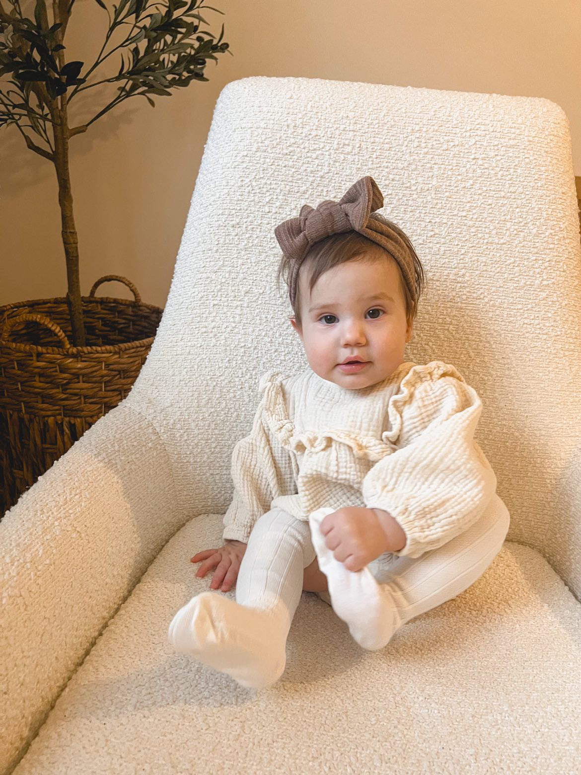 Taupe Baby Headband