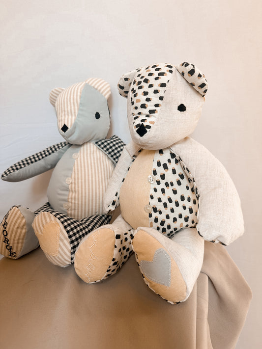 Buttons the Bear- Memory stuffed animal - The Keepsake Crew
