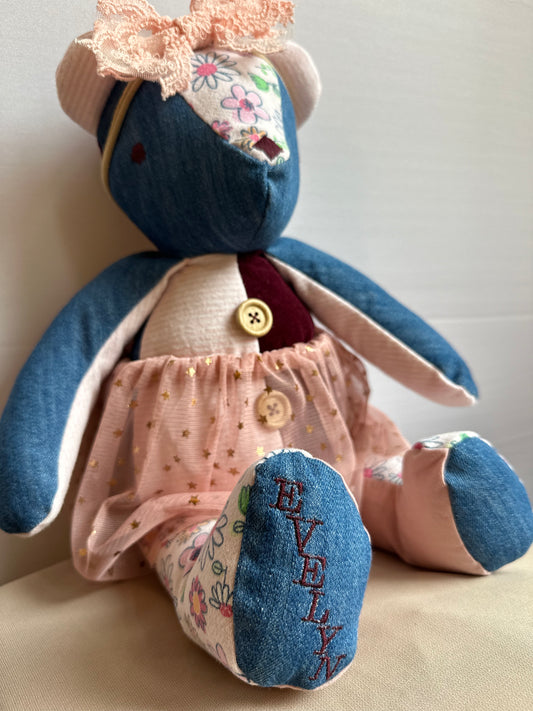 Buttons the Bear- Memory stuffed animal - The Keepsake Crew