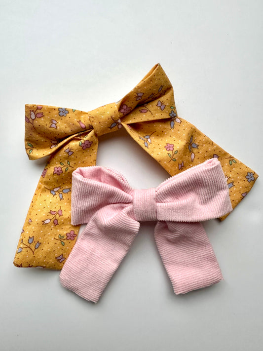 Mustard Floral Scrunch