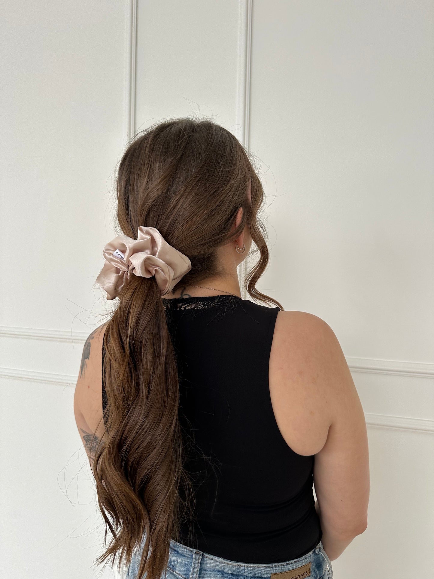Cream Luxe Scrunchie