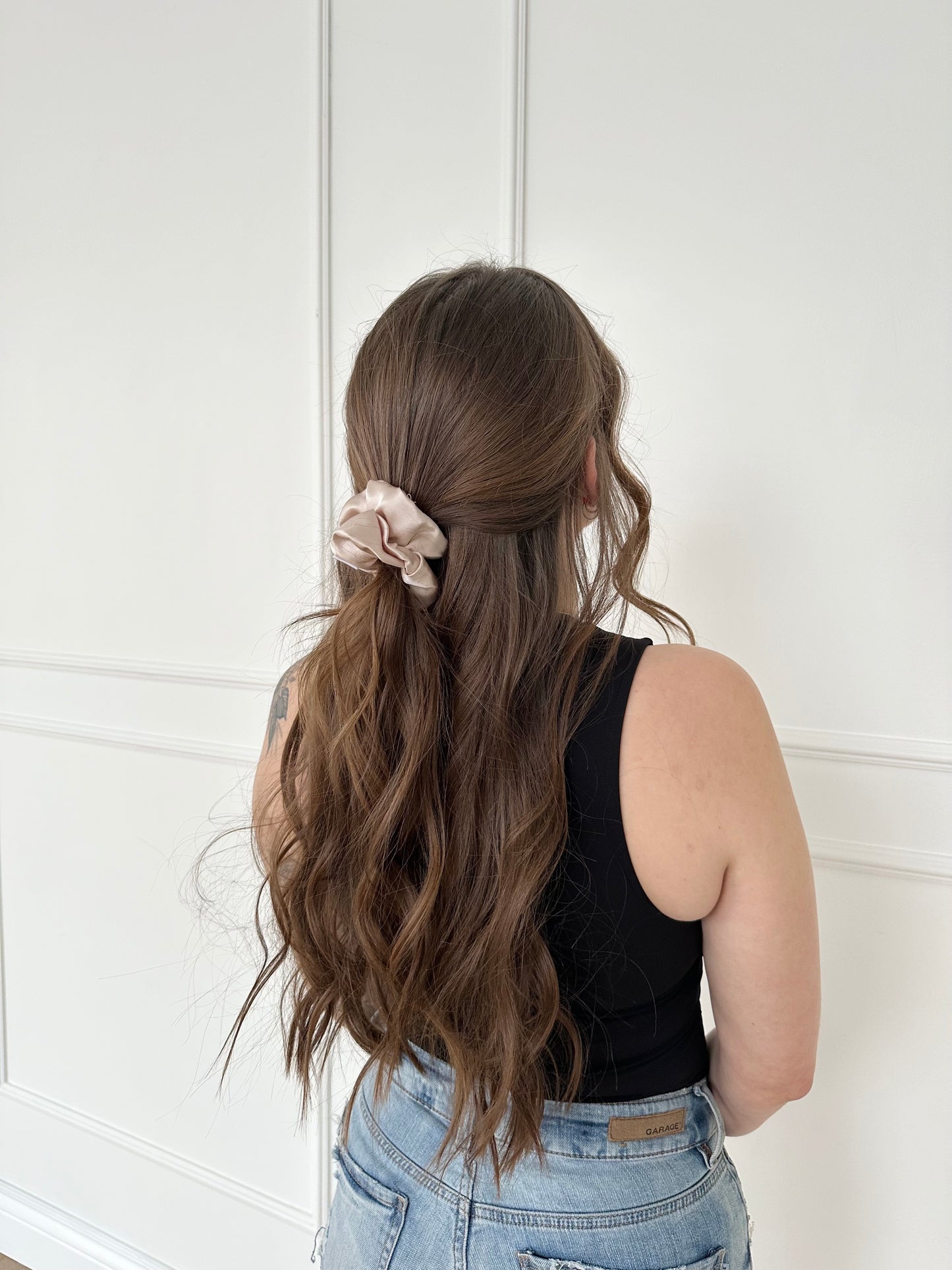 Cream Luxe Scrunchie