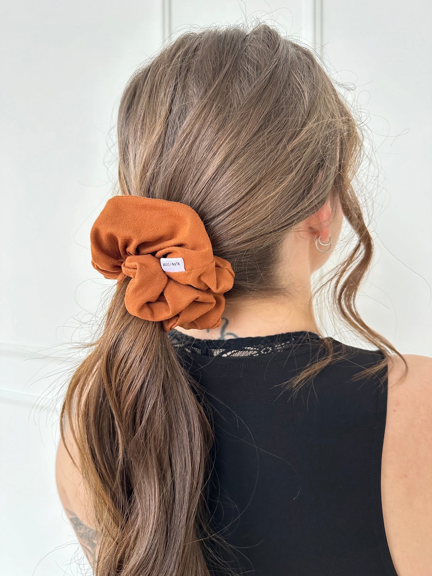 Rust Jersey scrunchie