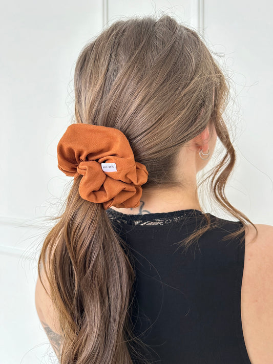 Rust Jersey scrunchie