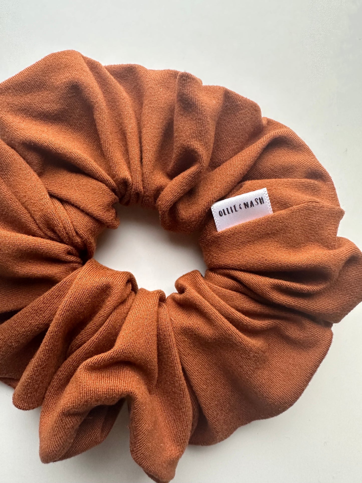 Rust Jersey scrunchie
