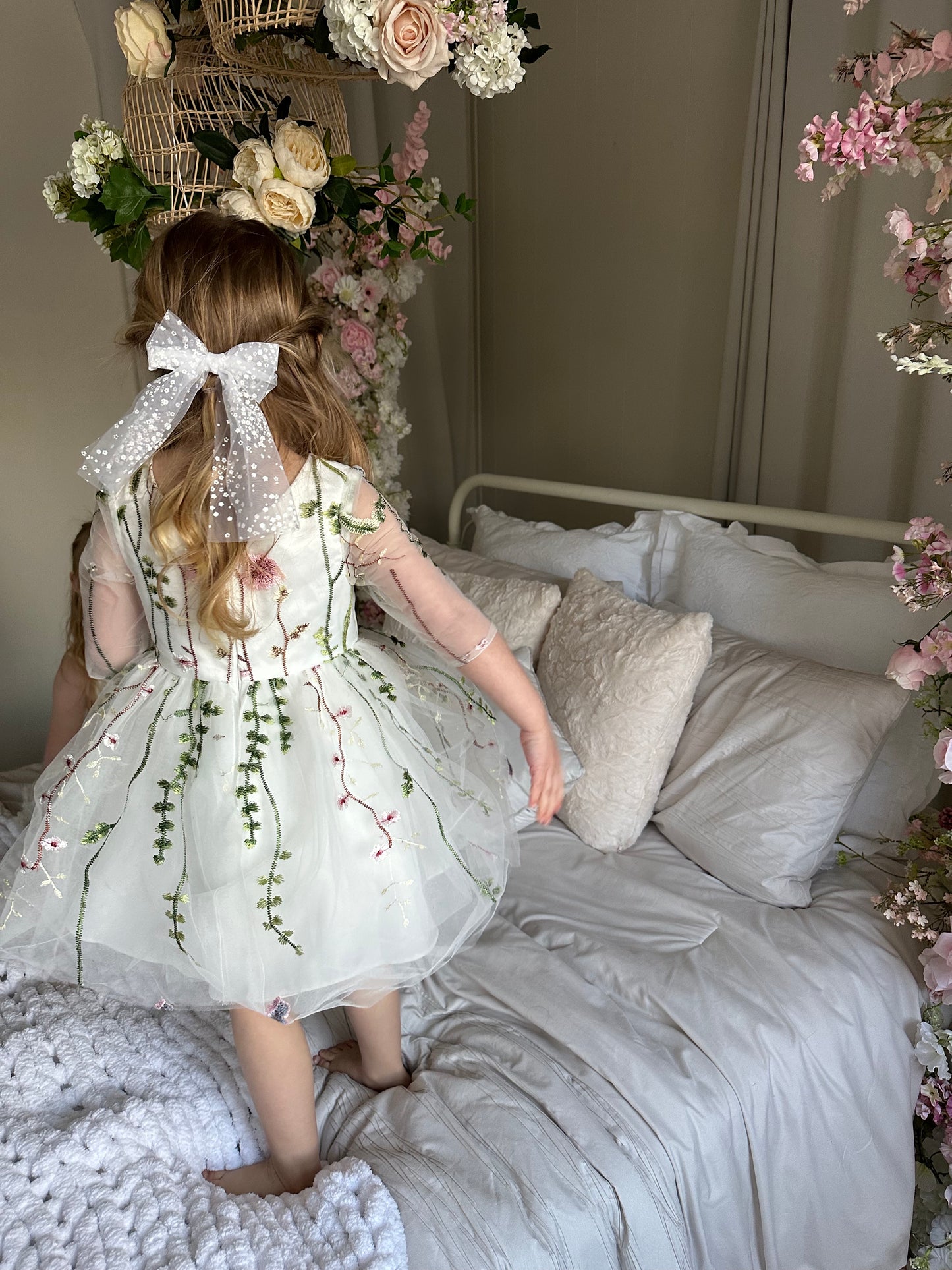 Flower Tulle Hair Clip