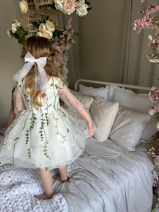 Flower Tulle Hair Clip