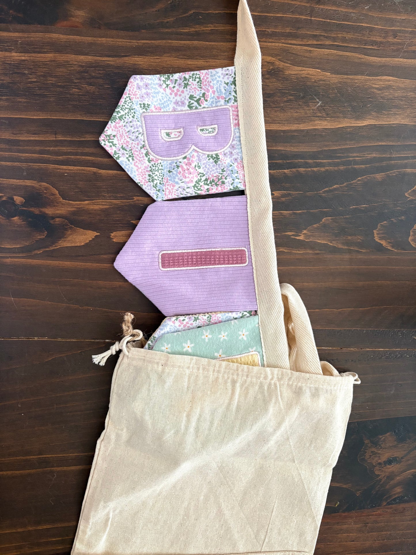 Birthday banner storage bag
