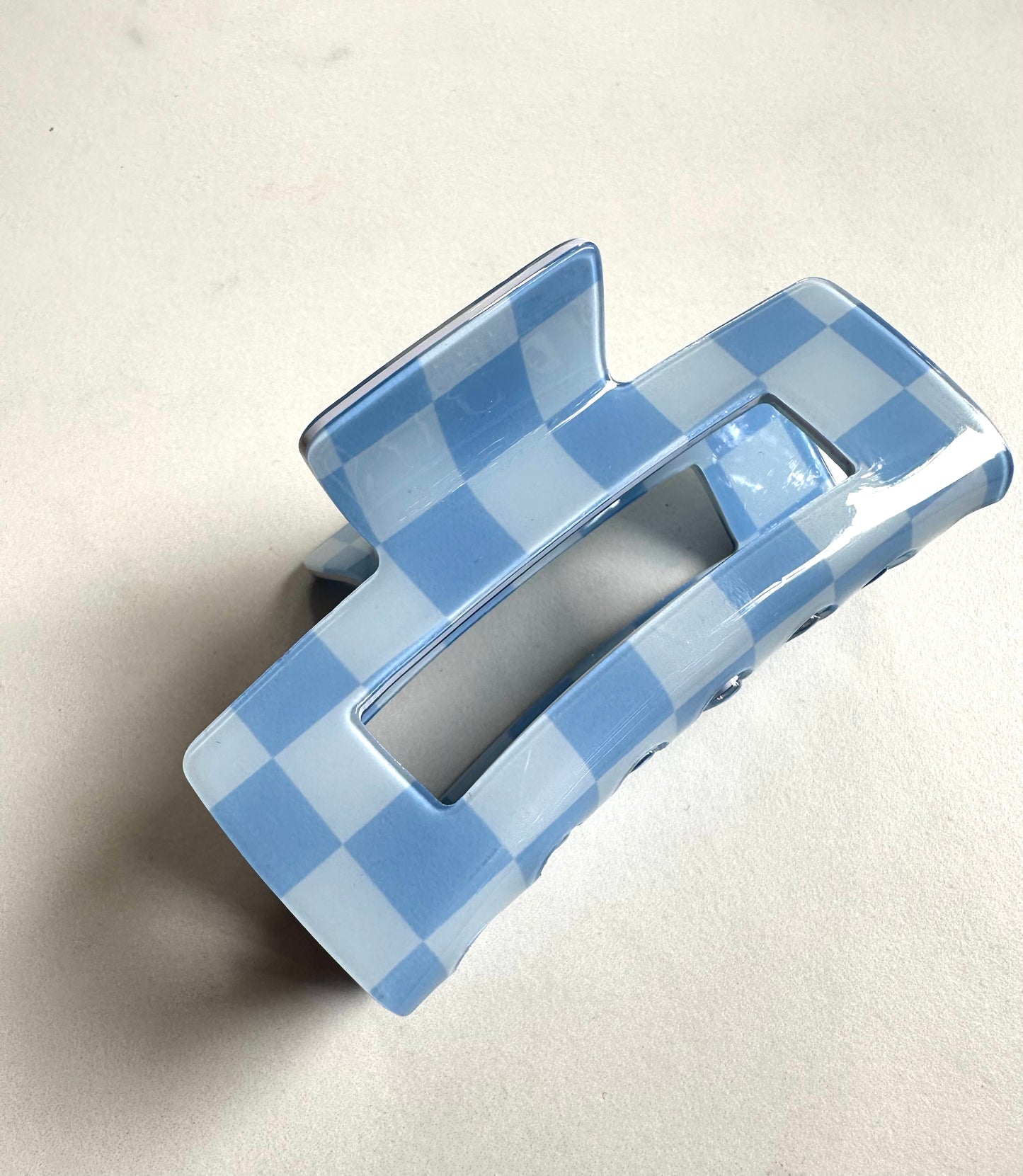 Blue Checkered Clip